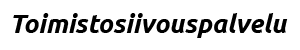 Toimistosiivous & Siivouspalvelu yrityksille logo