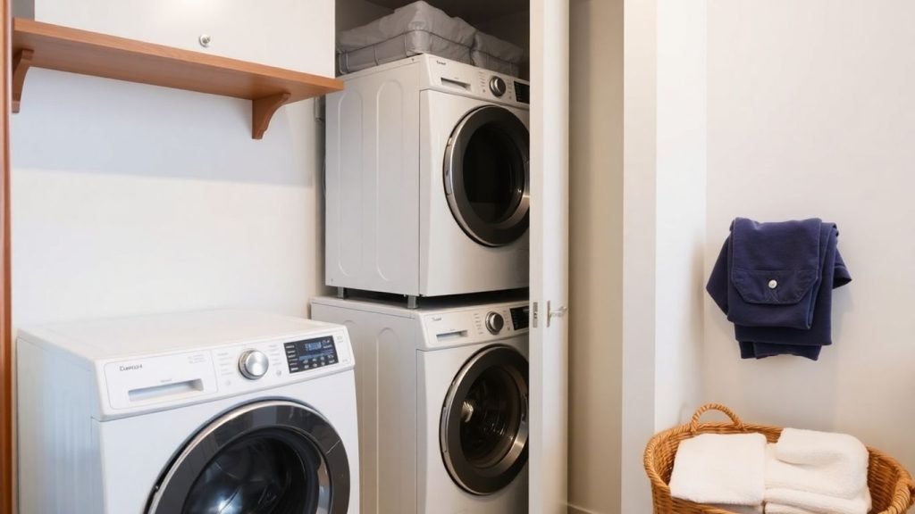 Pyykinpesun järjestäminen pienessä tilassa
